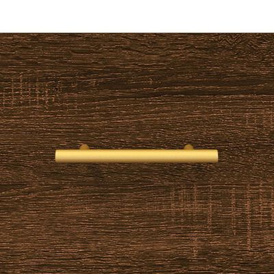 vidaXL Mesita de noche madera de ingeniería roble marrón 40x35x47,5 cm