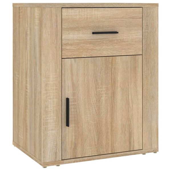 vidaXL Mesita de noche madera contrachapada roble sonoma 50x36x60 cm