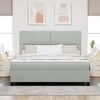 vidaXL Cama Box Spring LED Gris Claro 180 x 200 cm Terciopelo