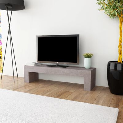 vidaXL Mueble para TV con apariencia de hormigón 120x30x30 cm