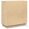 vidaXL Aparador LED con estante Roble Sonoma 71 x 34,5 x 75 cm