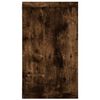 vidaXL Estante c&uacute;bico de pared 4 uds madera roble ahumado 80x15x26,5cm