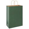 vidaXL Bolsas de papel con asas 250 uds verde 32x17x44 cm