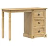 vidaXL Tocador Corona madera maciza de pino 110x47x75 cm