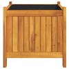 vidaXL Jardinera con forro madera maciza de acacia 42x42x40 cm