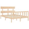 vidaXL Estructura de cama sin colchón madera de pino maciza 120x200 cm