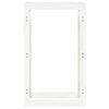 vidaXL Estante para leña madera maciza de pino blanco 60x25x100 cm