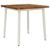 vidaXL 60 x 55 x 75 cm Madera de Acacia S&oacute;lida Natural y Blanco