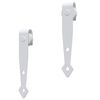 vidaXL Kit mini puerta corredera armario acero carbono blanco 200 cm