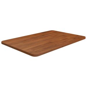 vidaXL Encimera baño madera maciza tratada marrón oscuro 60x40x1,5 cm