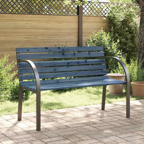 vidaXL Banco de jard&iacute;n para ni&ntilde;os de madera de abeto chino gris 81 cm