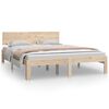 vidaXL Estructura de cama sin colchón madera maciza de pino 140x200 cm