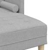 vidaXL Juego de Sof&aacute; con coj&iacute;n Gris Nube Poli&eacute;ster