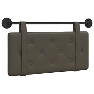 vidaXL Cabecero colgante Gris Cuero sint&eacute;tico