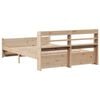 vidaXL Estructura de cama con cabecero madera maciza pino 120x190 cm