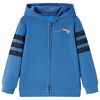 vidaXL Sudadera infantil con capucha azul 104