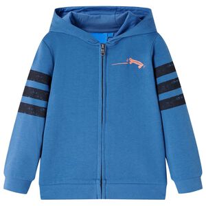 vidaXL Sudadera infantil con capucha azul 104