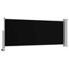 vidaXL Toldo lateral retr&aacute;ctil para patio 100x300 cm negro