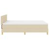 vidaXL Cama tipo Box Spring con colch&oacute;n Crema 140 x 190 cm tela