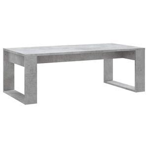 vidaXL Mesa de centro madera de ingenier&iacute;a gris hormig&oacute;n 102x50x35 cm
