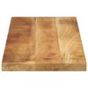 vidaXL Tablero mesa rectangular madera maciza mango rugosa 70x40x2,5cm