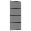vidaXL Puerta Corredera 90 x 205 cm Cristal Templado y Aluminio