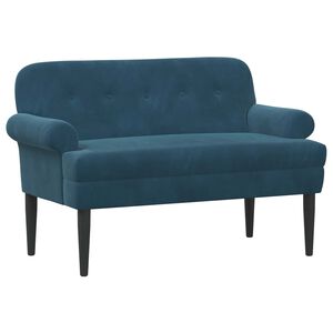 vidaXL Sof&aacute; amoroso con botones acolchados Azul 120 x 66 x 78 cm