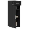 vidaXL Aparador de madera de ingenier&iacute;a negro 40x42,5x93 cm