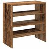 vidaXL Zapateros 2 uds apilables madera vieja 60x30x30,5 cm