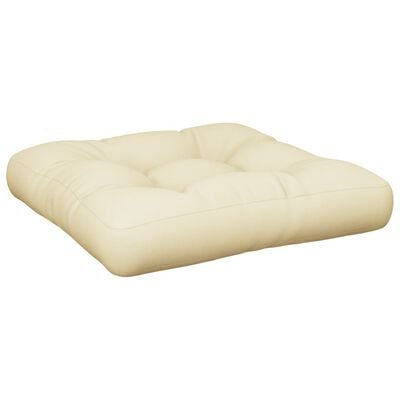 vidaXL Cojín para sofá de palets tela crema 60x60x12 cm
