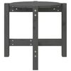 vidaXL Mesa de centro de madera maciza de pino gris &Oslash;52,5x45 cm
