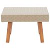 vidaXL Mesa de centro de jardín ratán sintético beige