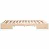vidaXL Estructura de cama Marrón 120 x 190 cm Madera maciza de pino