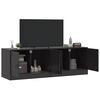 vidaXL Muebles para TV 2 unidades acero negro 67x39x44 cm