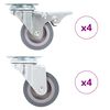 vidaXL Ruedas giratorias 8 unidades 50 mm