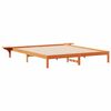 vidaXL Estructura de Cama con Mesitas Marr&oacute;n cera 200 x 210 cm