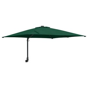 vidaXL Sombrilla de jard&iacute;n Verde 248,5 x 247,5 x 160 cm