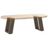 vidaXL Patas para mesa de centro en forma de U (2 unidades, acero natural, 30 x 30-31 cm)