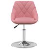 vidaXL Silla de comedor giratoria 6 uds terciopelo rosa