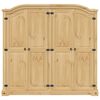 vidaXL Armario Corona madera maciza de pino 194x52x186 cm