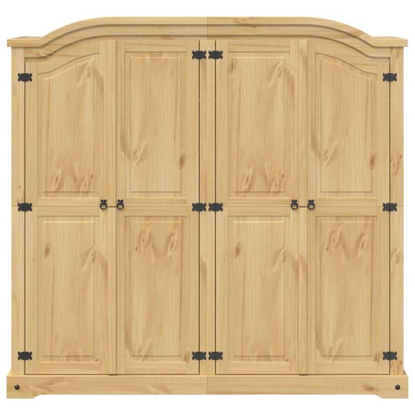 vidaXL Armario Corona madera maciza de pino 194x52x186 cm