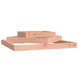 vidaXL Jardinera de madera maciza de abeto douglas 112x112x27 cm