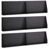 vidaXL Muro de Contenci&oacute;n 6 uds. 80 x 12 x 50 cm Acero Negro