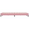 vidaXL Estructura de cama sin colch&oacute;n terciopelo rosa 120x220 cm