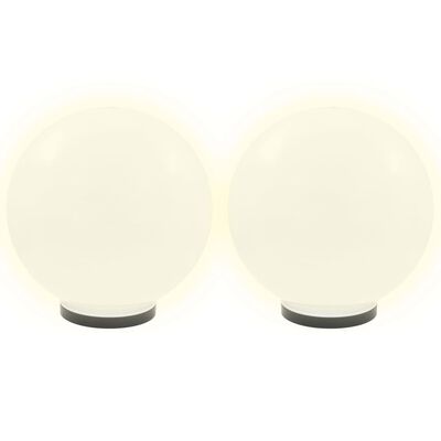 vidaXL Lámparas de bola LED 4 unidades esféricas PMMA 40 cm