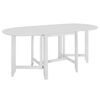 vidaXL Mesa de comedor extensible MDF blanco (75-180)x75x74 cm