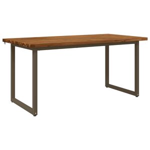 vidaXL Mesa de Comedor Cuadrada 160 x 70 x 75 cm Natural