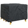 vidaXL Funda para muebles Liso Negro 113 x 113 x 73 cm 600D
