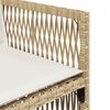 vidaXL Set comedor de jard&iacute;n 5 pzas con cojines rat&aacute;n sint&eacute;tico beige