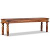 vidaXL Banco de castillo de madera maciza de acacia 160x35x45 cm